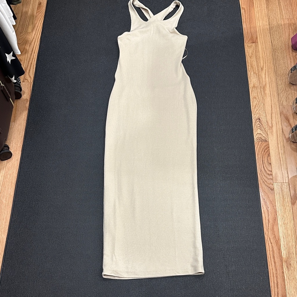 Lioness Cream Backless Dress